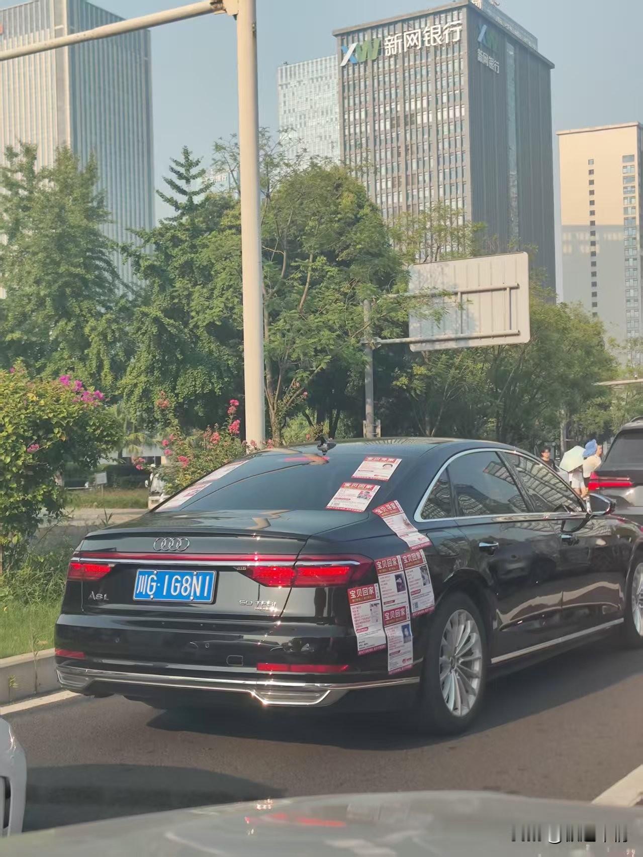 先生大义，“活该”你开奥迪A8L！

早上开车看见前面奥迪A8L的车身花里胡哨，