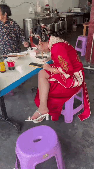这新娘接地气，真好👏