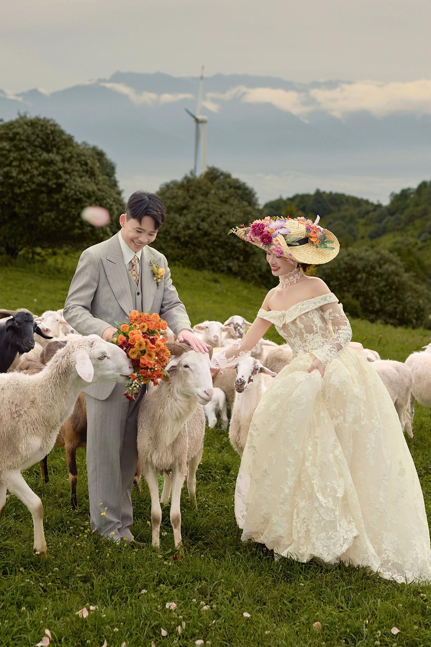 云南大理  外景拍摄 婚纱照 洱海 拍摄婚纱照