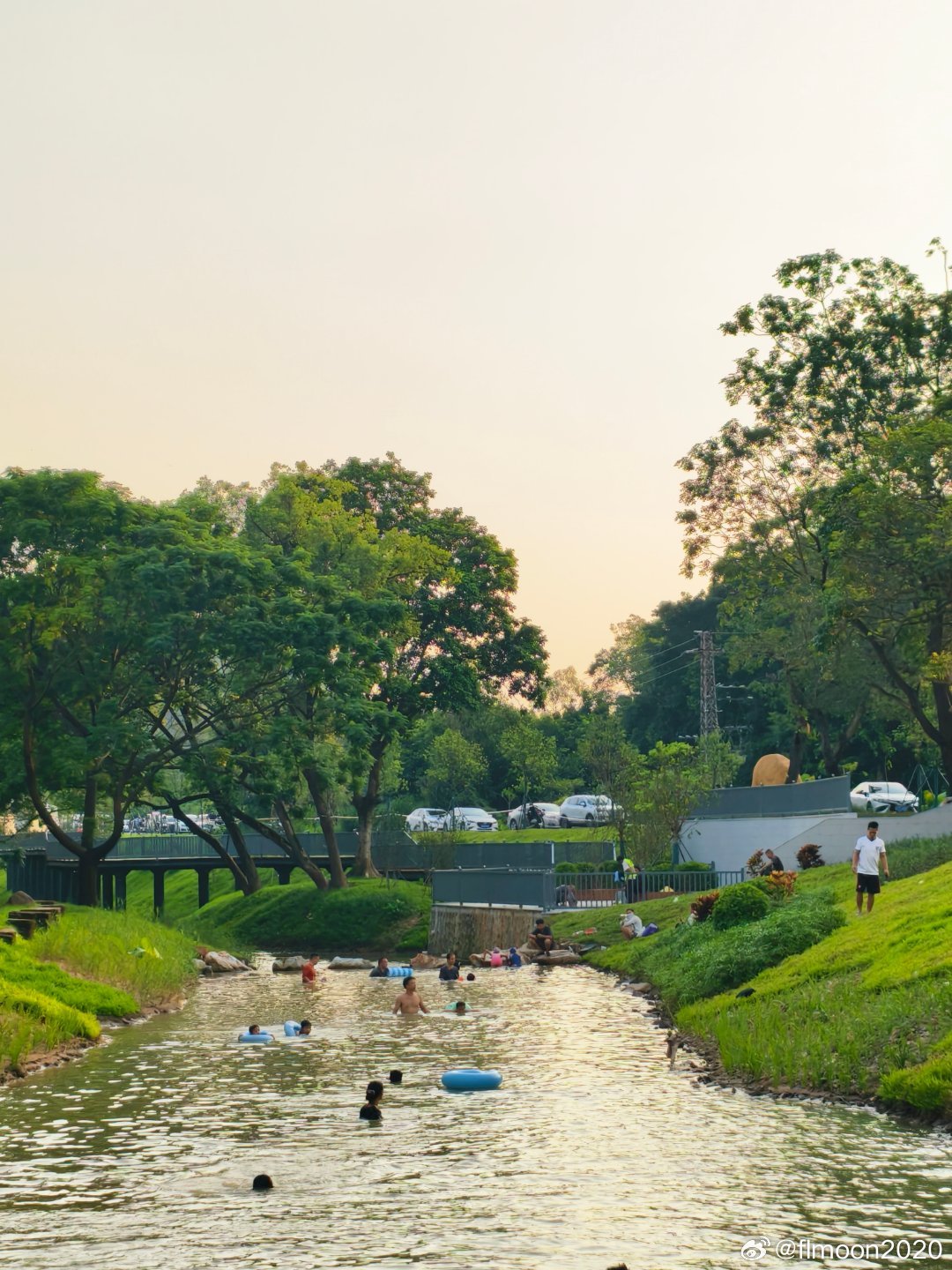 生态中山 中山夏天玩水新地方——板芙白泥坑涌（鹿鸣湖南侧），把山水泄下来的河道改