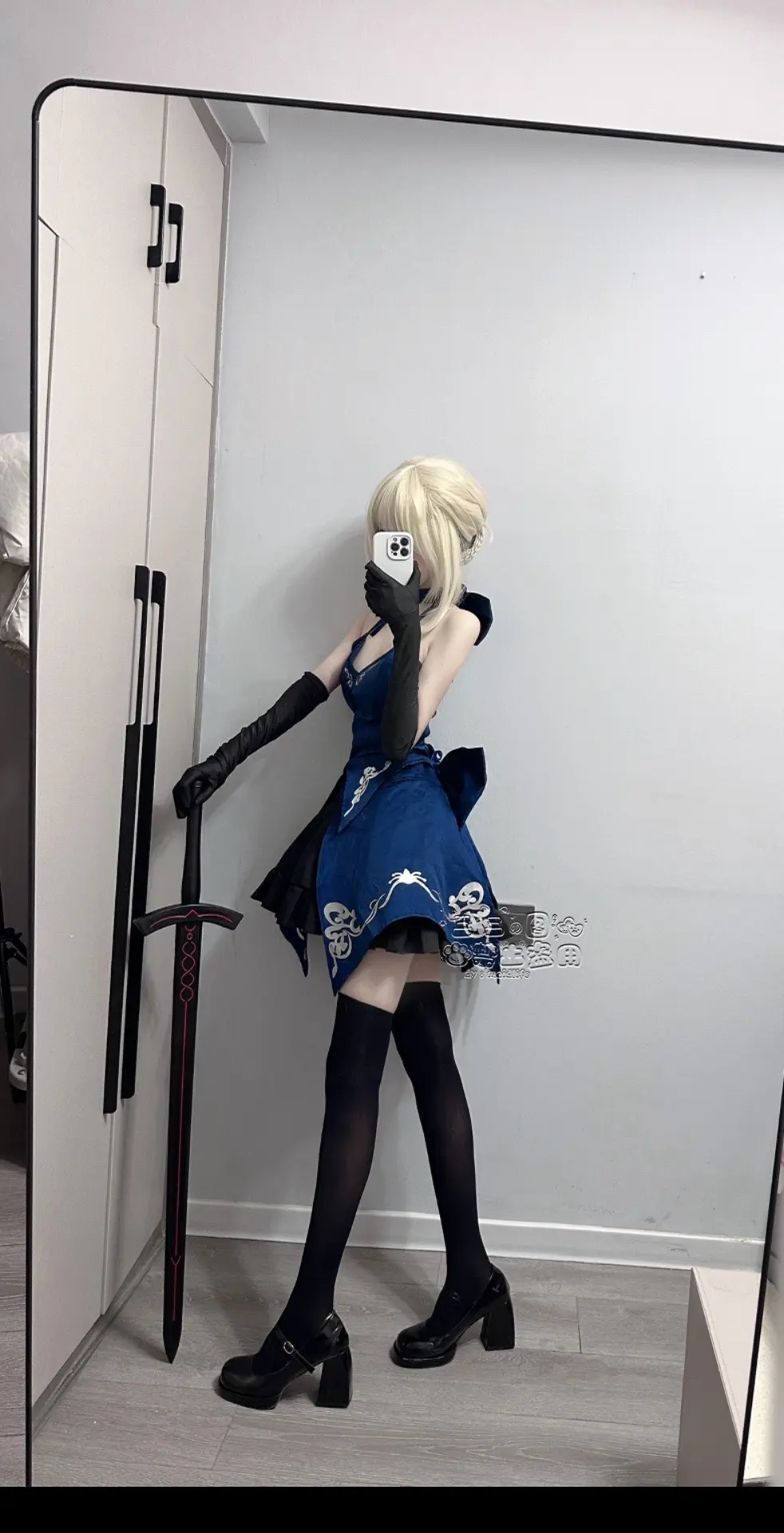 Servant Saber 遵从召唤而来。