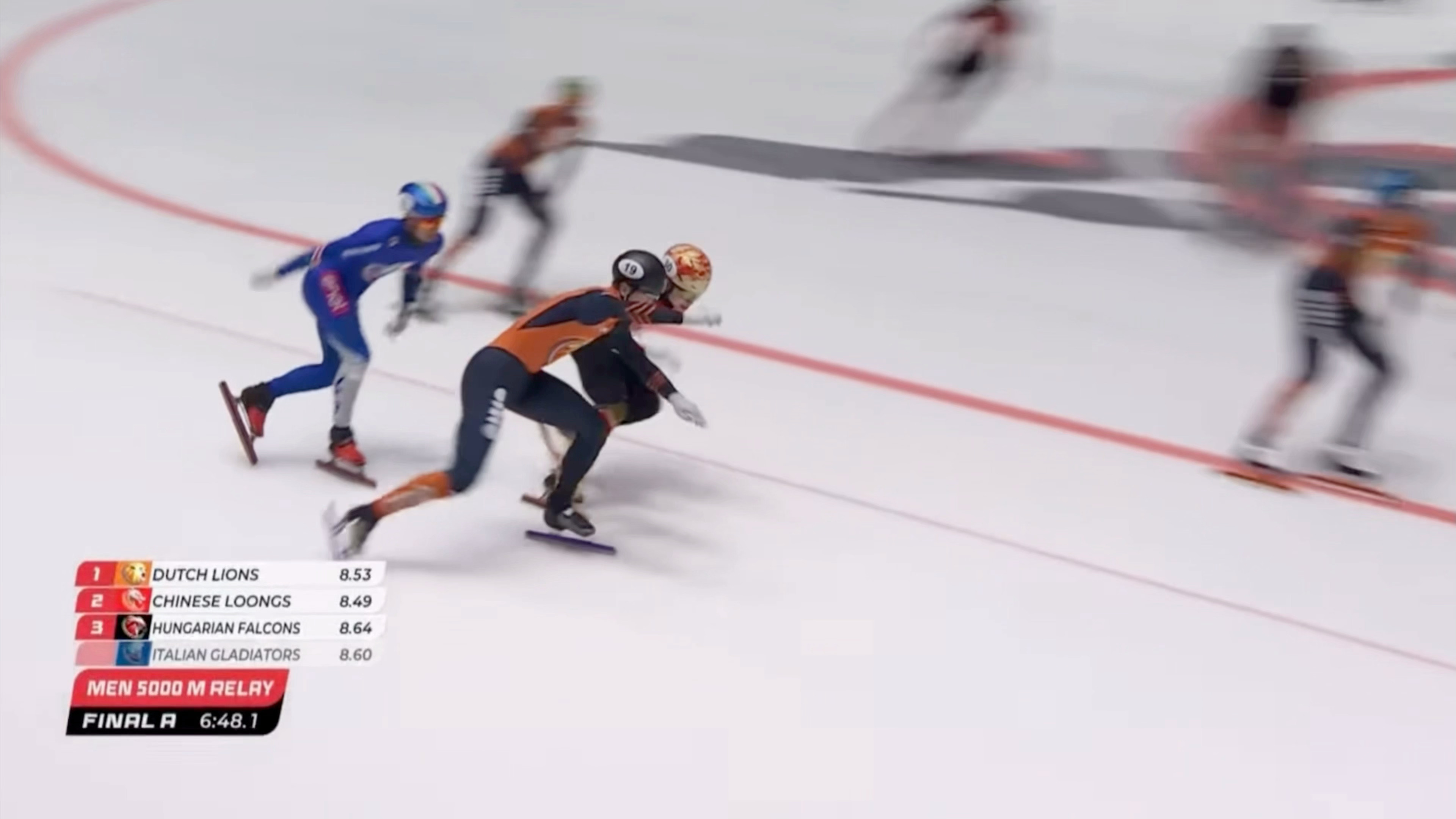 中国短道队男子5000米接力摘银看着是没打算控分 冲着第一去的 可😶🌫️刘少