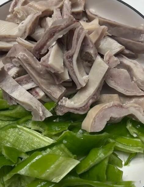 晒图笔记大赛腰肚青椒肉丝，好吃看的见