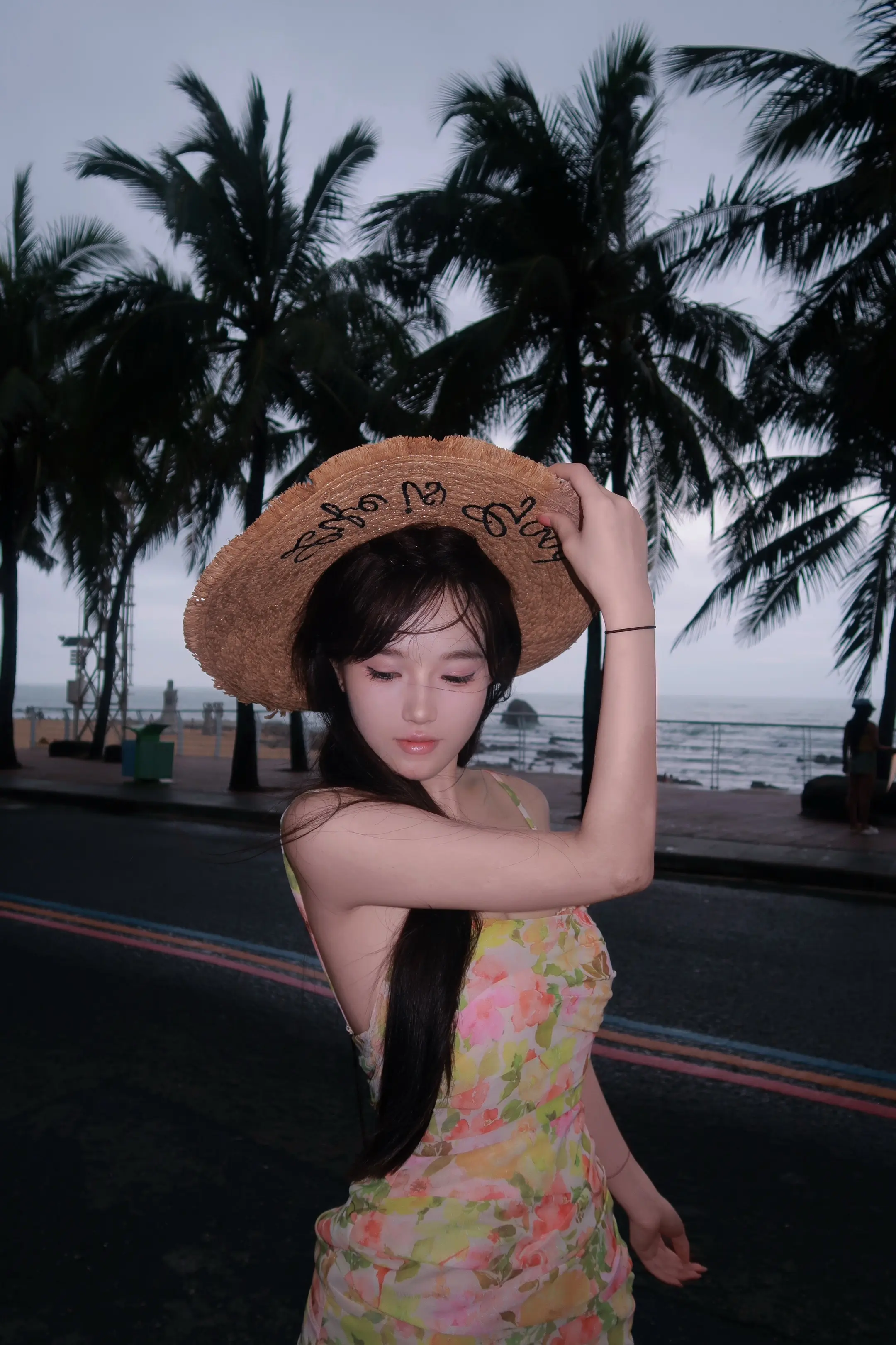 下雨的海