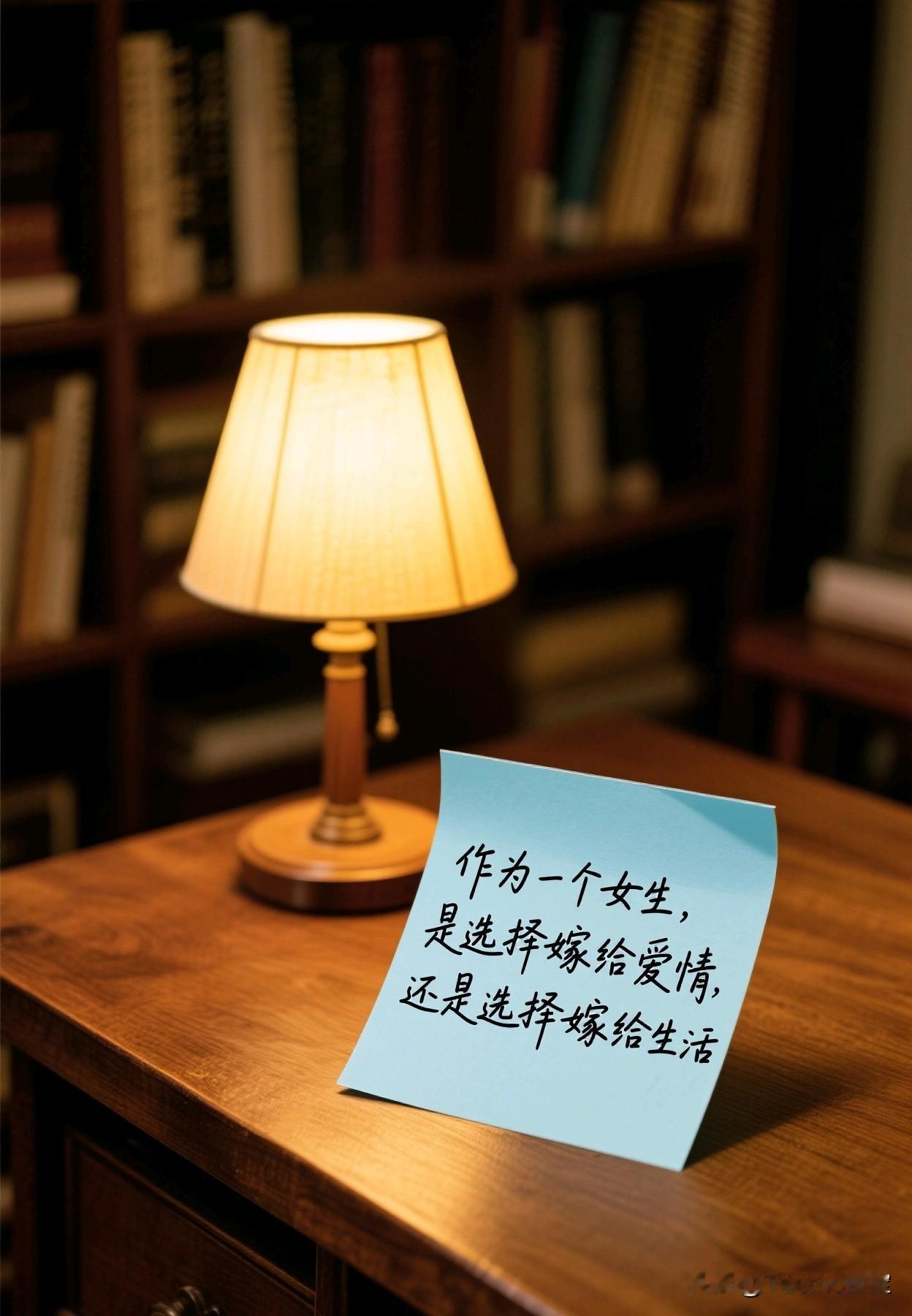 作为一名女性
是选择嫁给爱情
还是选择嫁给生活

我想这个答案就如同选择爱情和面