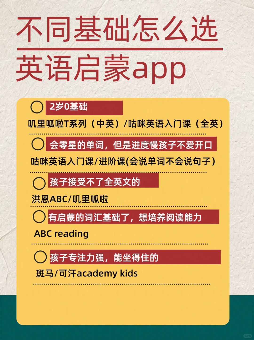 2-6岁英语启蒙app怎么选？英语渣妈必看
