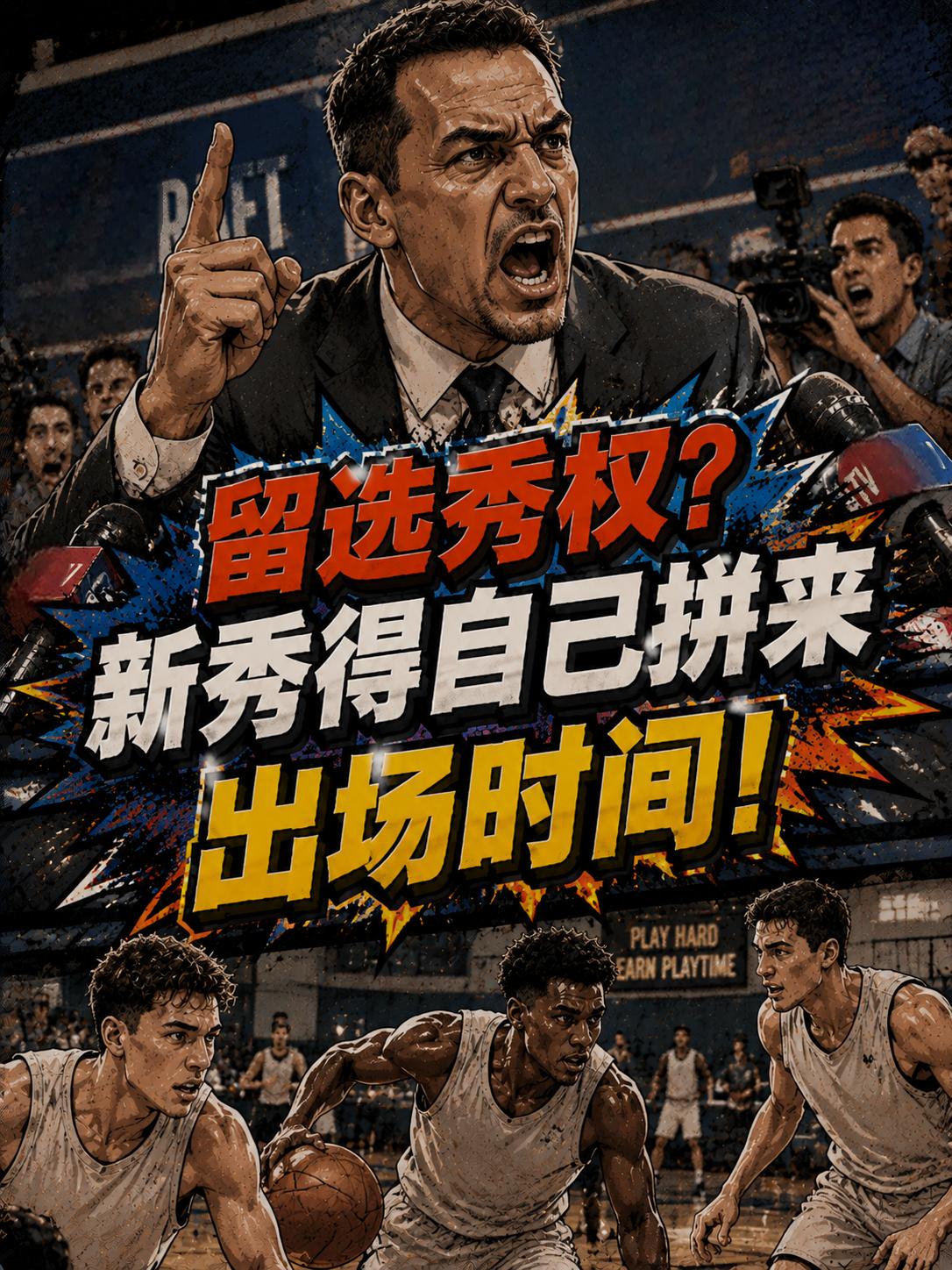 科尔表态：如果勇士队保留选秀权，新秀依旧需要通过自己的努力赢得上场的机会。就在近