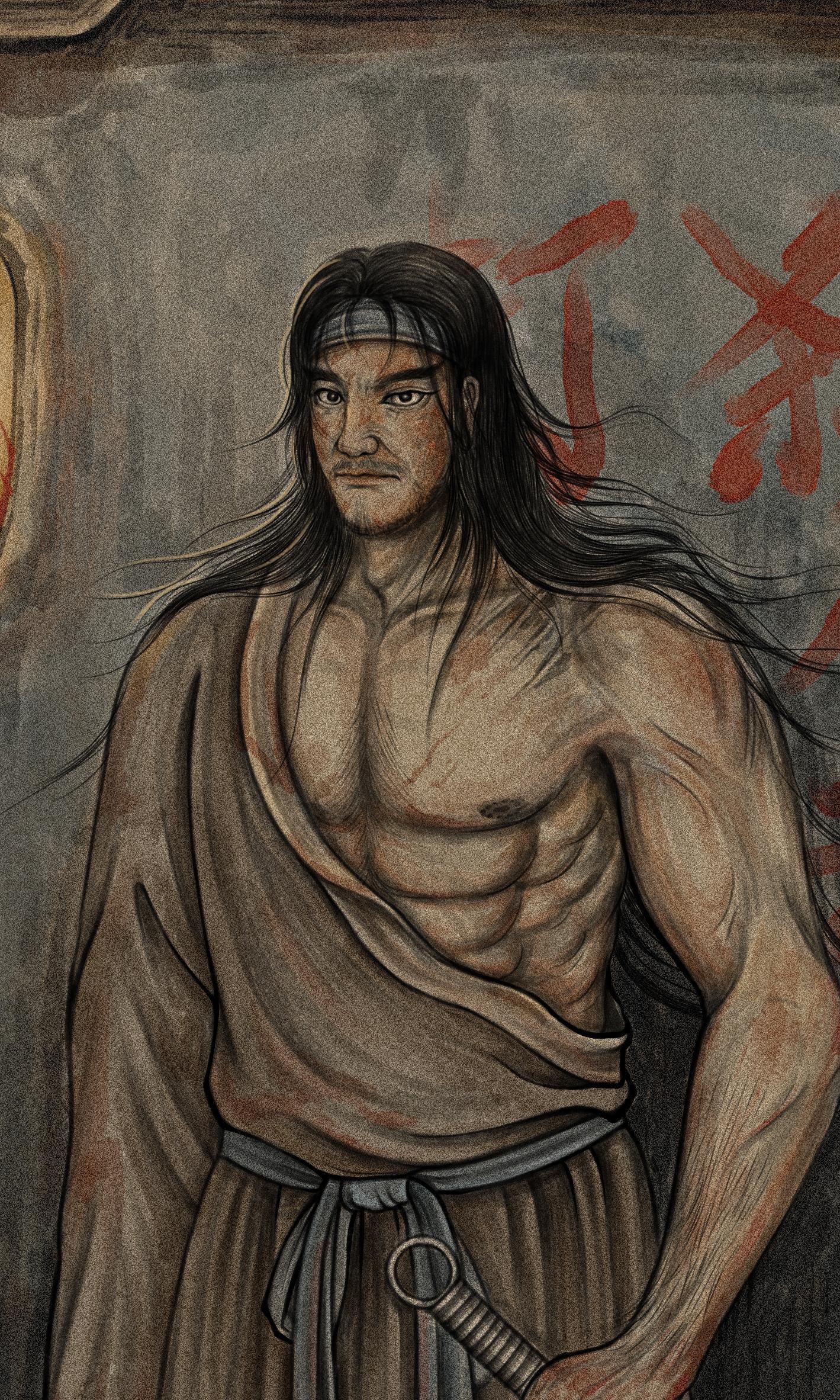 犹如天上降魔主，真乃人间太岁神。