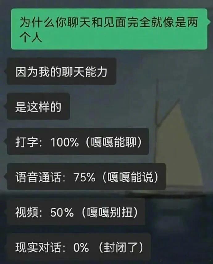 为什么你聊天和见面像是两个人？ 