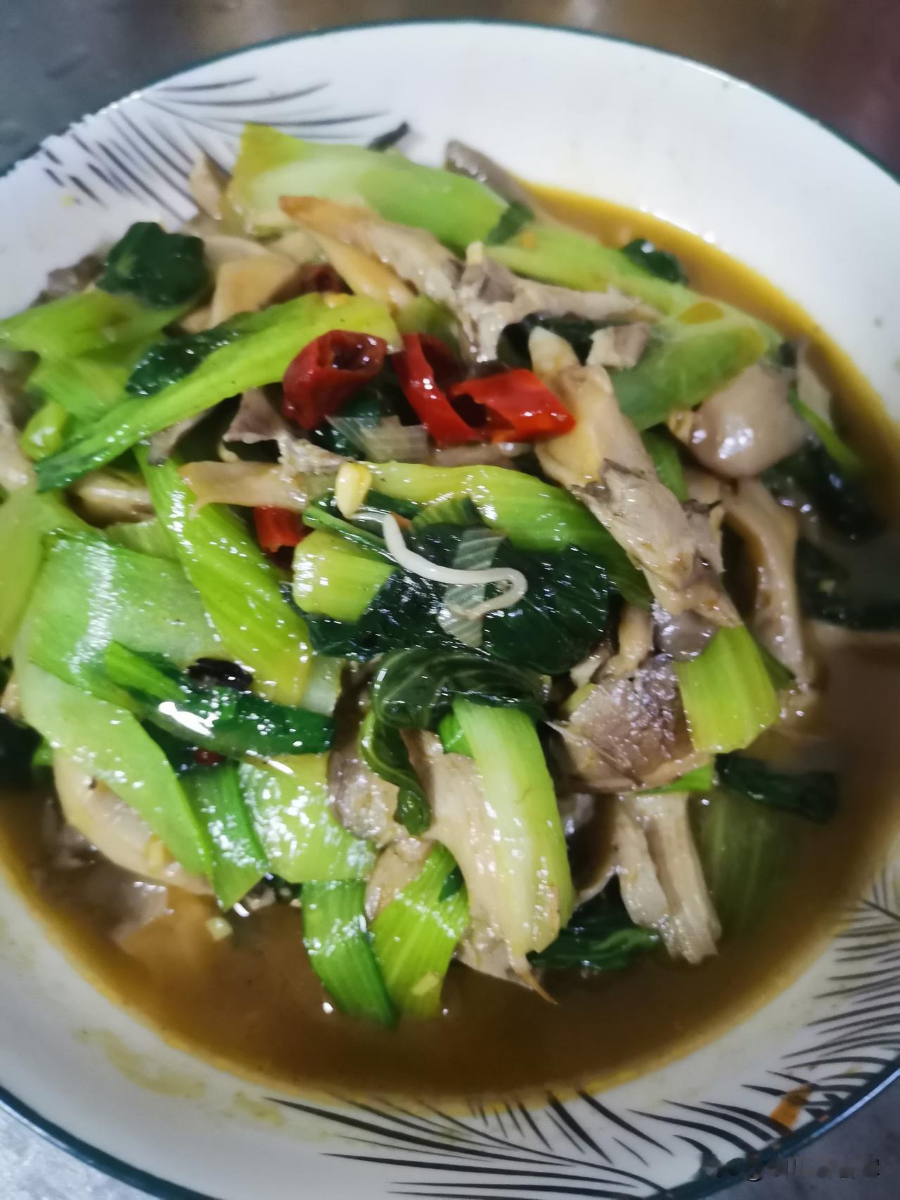 青菜蘑菇