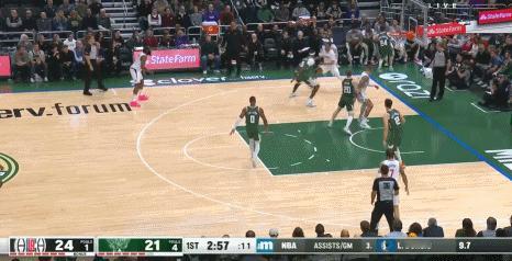#NBA# 上分贼快啊！哈登46秒内连得9分：3分+3罚+3分！
     首节