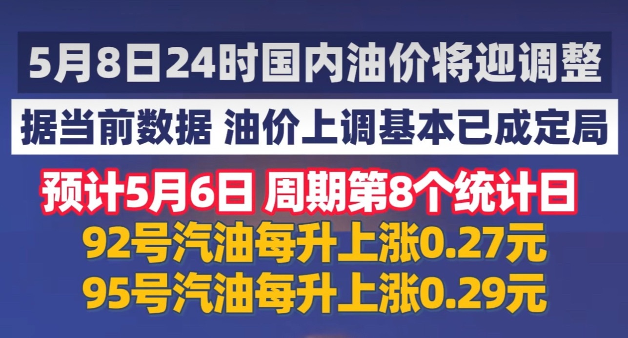 节后记得加满油吧…这又要涨了国内油价将迎调整