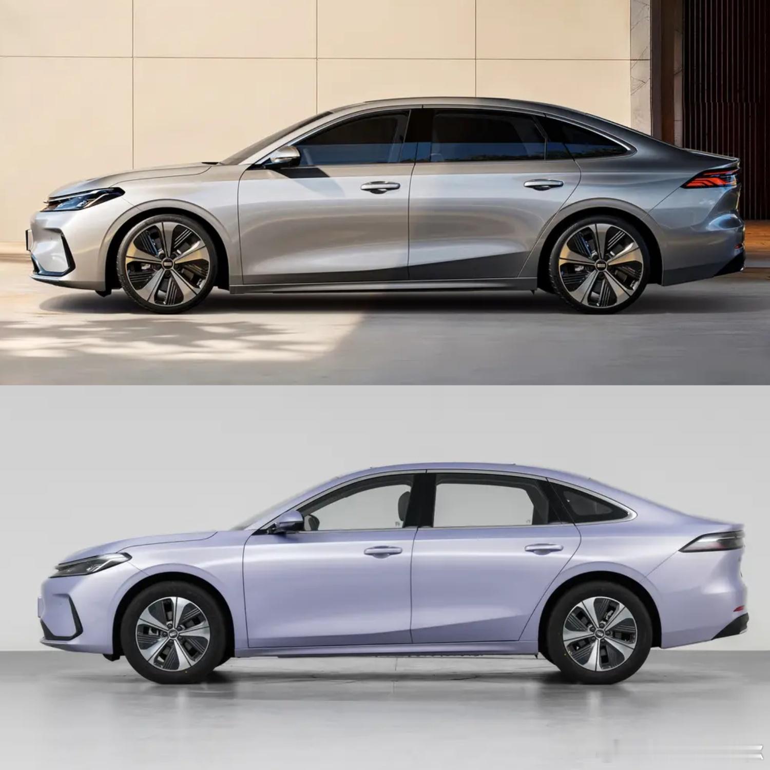 上面是官图，下面是实拍所以，一台车想好看很简单，轮毂够大，姿态够低，一般来说都难