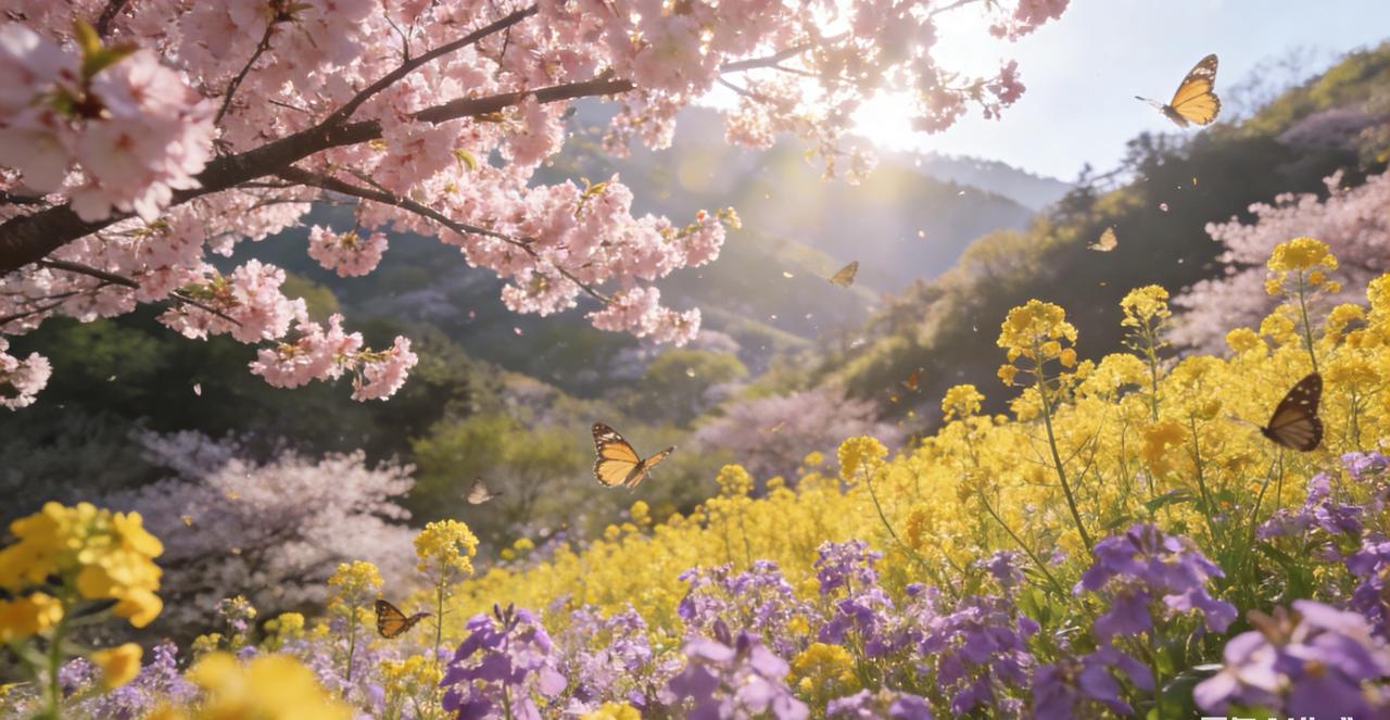 春赏百花齐放，秋观万果飘香