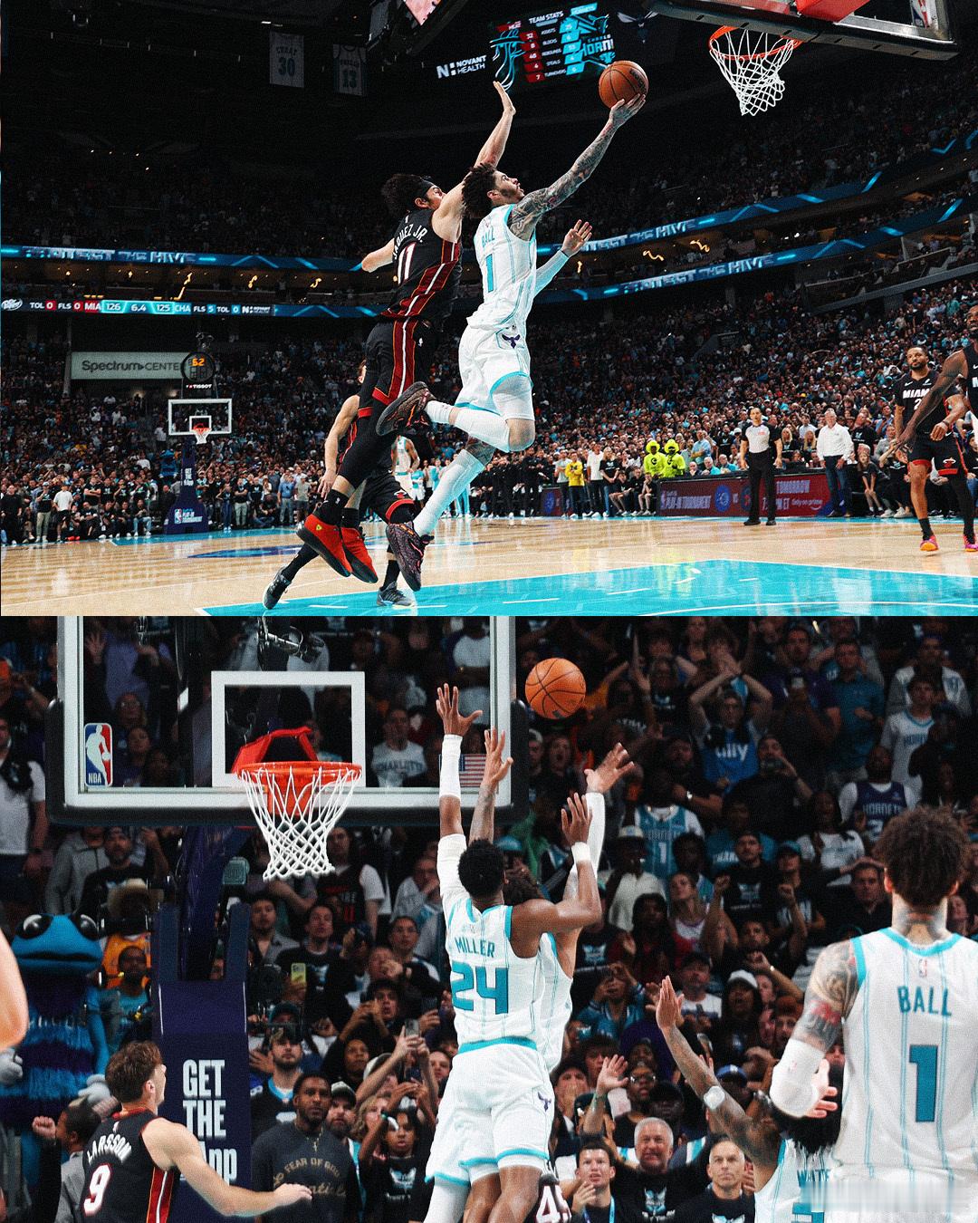 这一球换维金斯来防可能会更好…三球附加赛加时绝杀热火