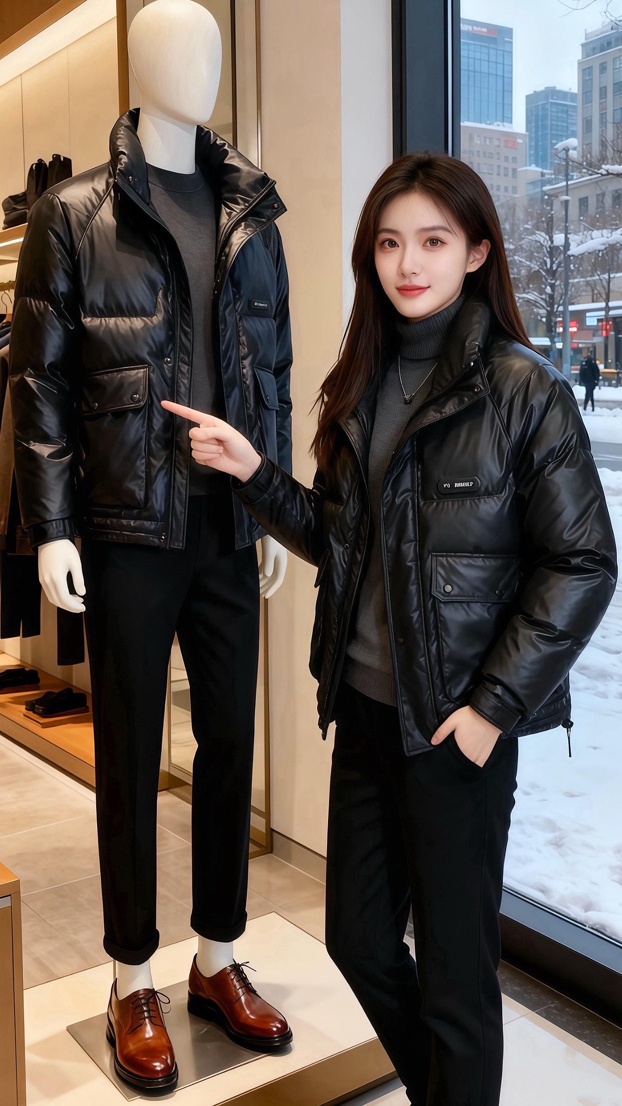 雪落街头那天，陈也在男装店窗边看见苏晓。她裹着他选的黑色亮面外套，指尖...