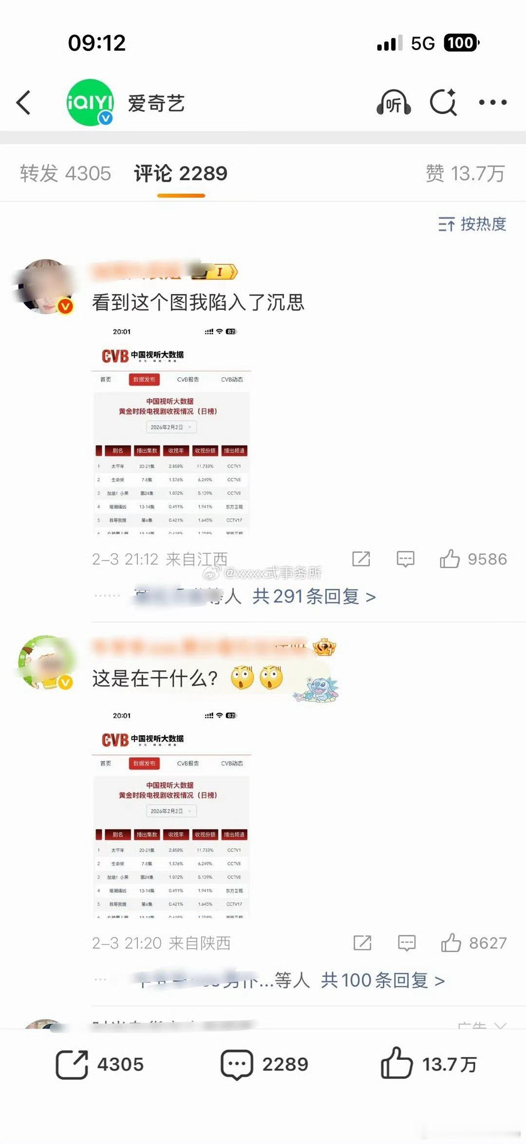 爱奇艺评论区🈳不住了 