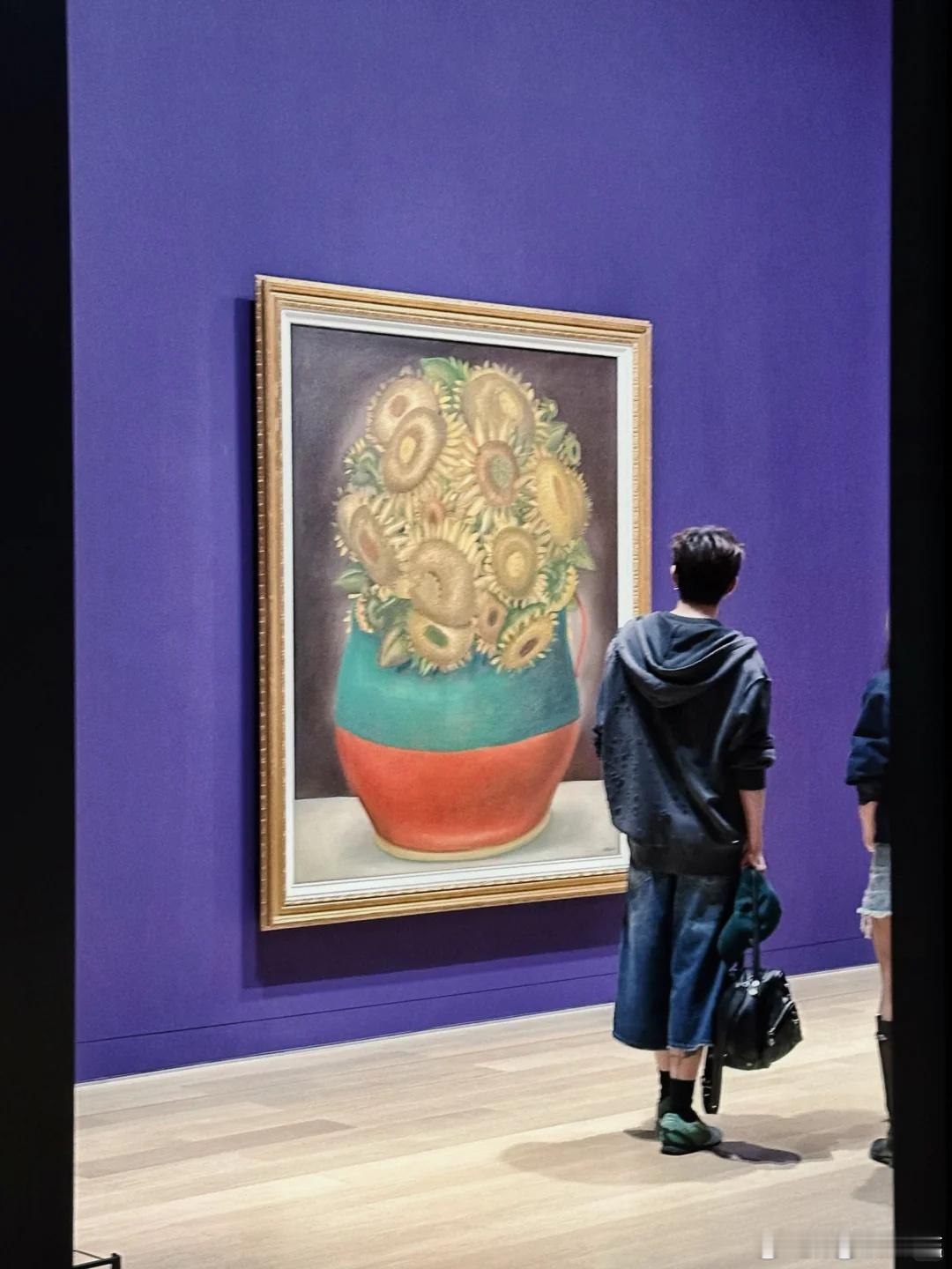 邓为南京看展邓为美术馆看展 偶遇邓为南京美术馆看展 