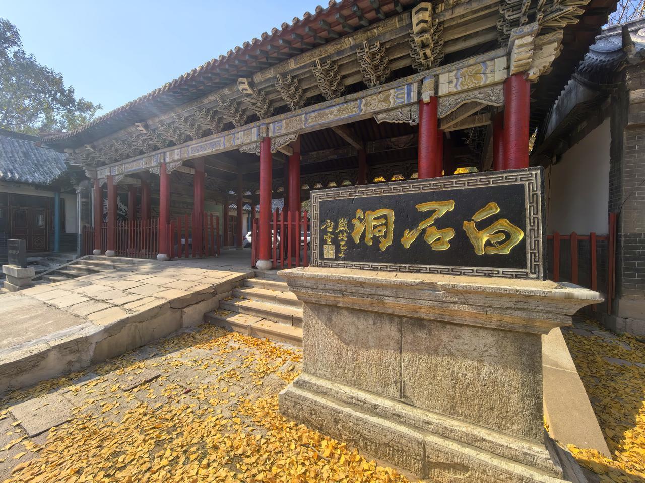 实拍原山白石洞千年古银杏树。随手拍千年古银杏树 记录我们身边的美景 打卡分享秋日