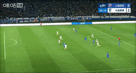 上海申花盖伊挑射，就差一点啊！上海申花