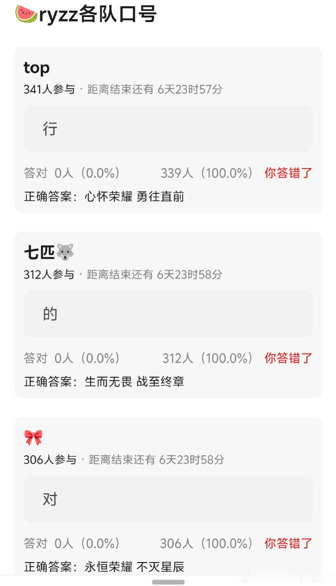 TF家族荣耀之战演唱会口号：TOP：心怀荣耀 勇往直前七匹狼：生而无畏 战至终章