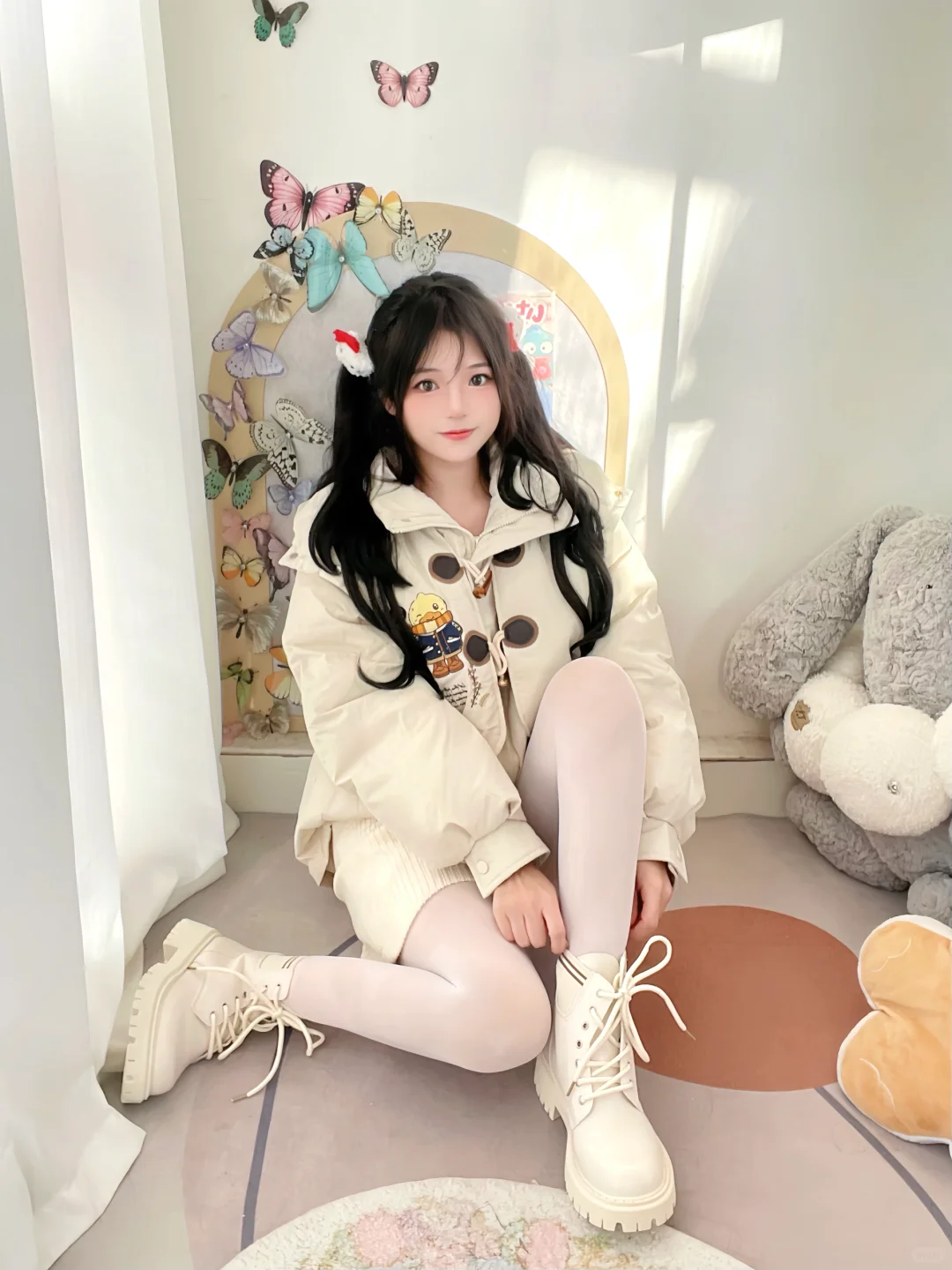 冬天这么穿包暖的