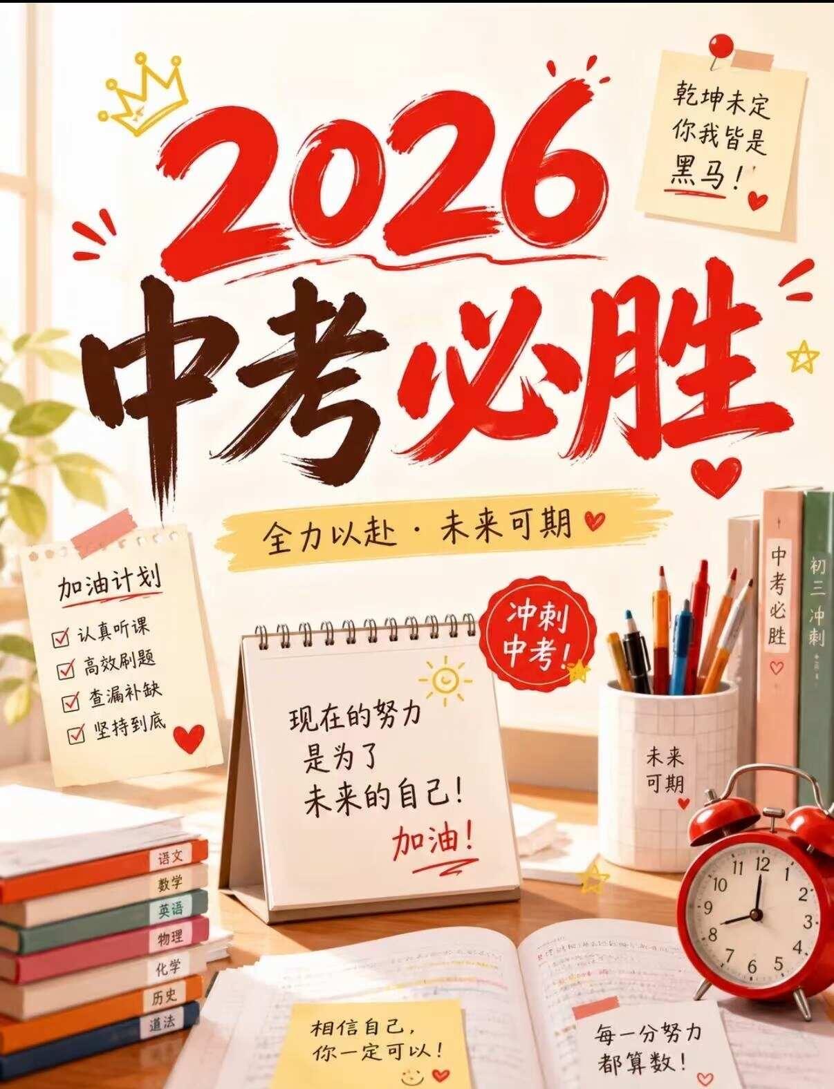 🔥广州中考仅剩14天｜最后冲刺抓基础提分最快
中考进入最后倒计时14天，盲目刷