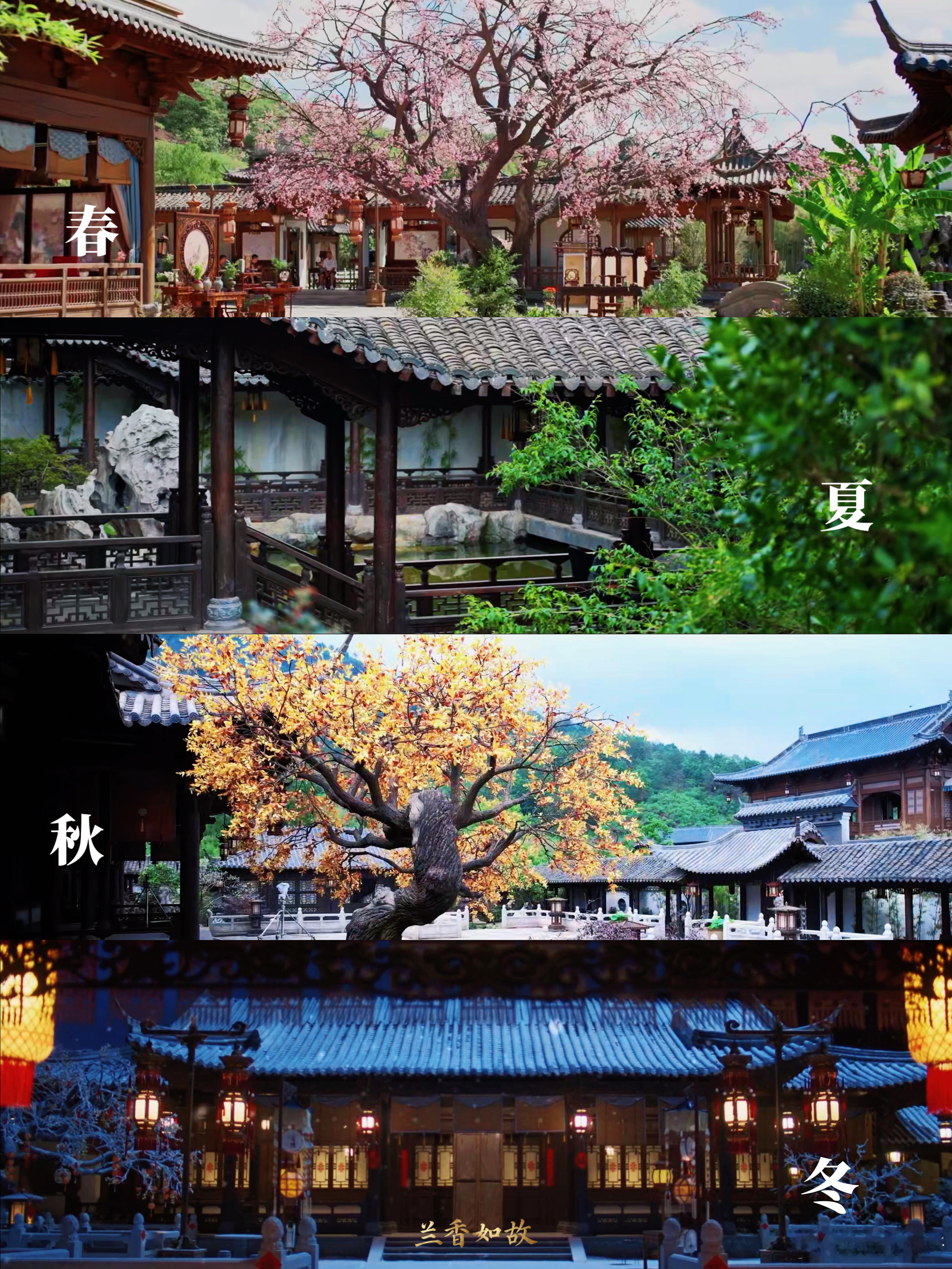 兰香如故8个月手搓40亩实景园林 谁懂啊，随便截一帧都是壁纸级别的质感。这哪里是