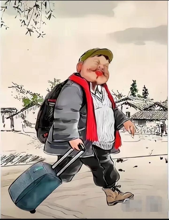 久别家乡今日回，
村中老人问是谁，
几多春秋不曾见，
……请友续句……？
[微风