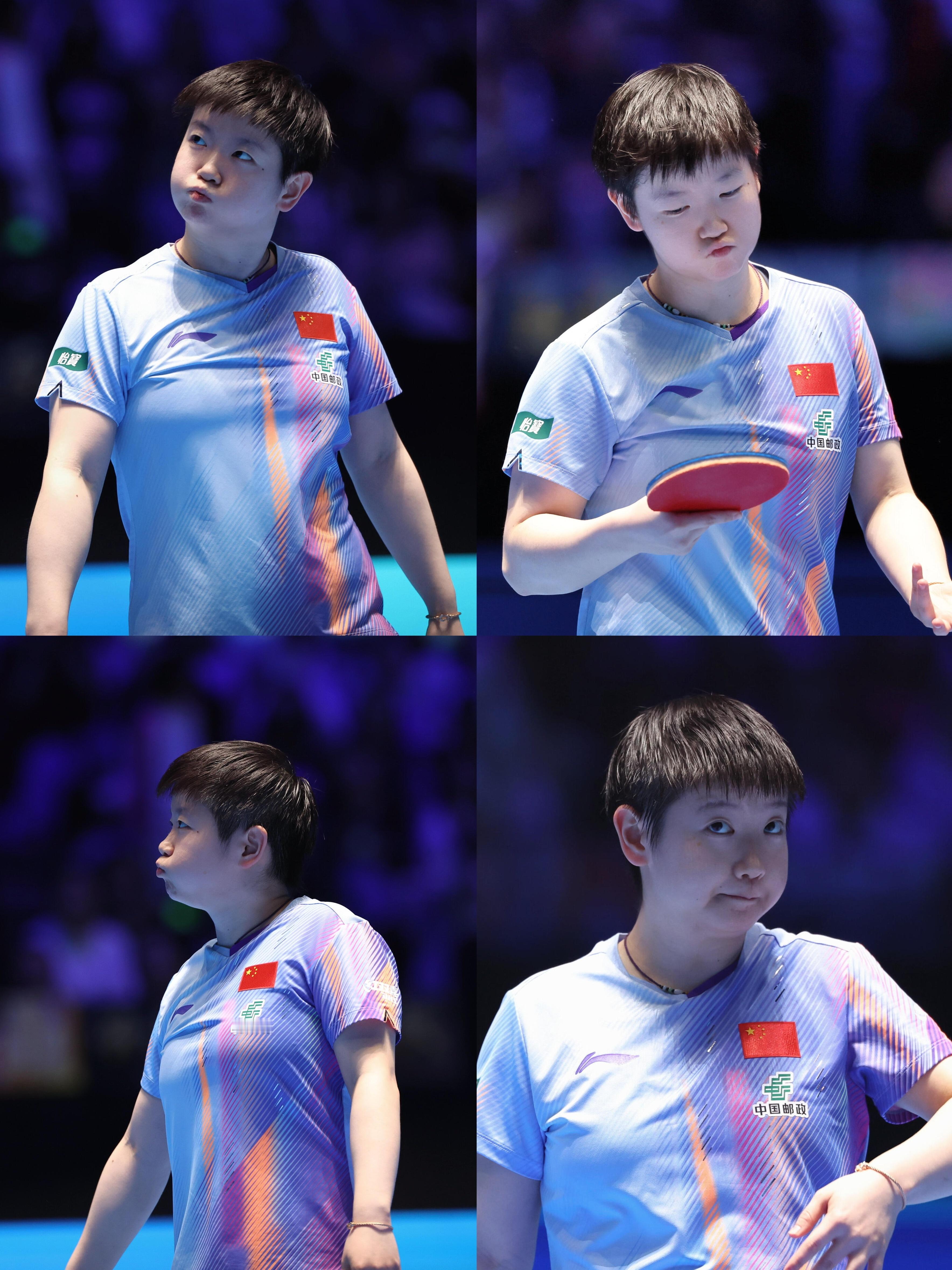 心怀信仰，奋力奔赴。孙颖莎始终保持拼搏姿态，在乒乓赛场突破自我、无畏前行。以努力