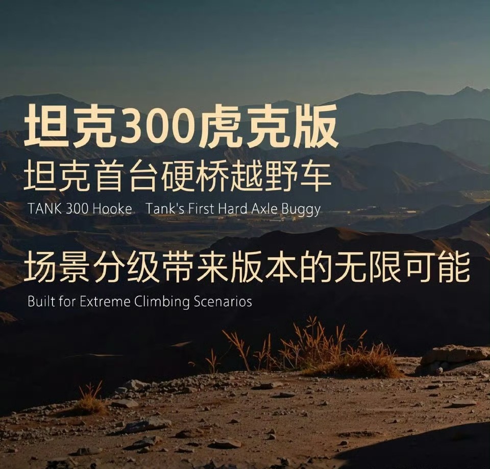 坦克首款前后硬桥越野车—坦克300虎克版，梦中情车+1我与汽车的日常汽车杂谈