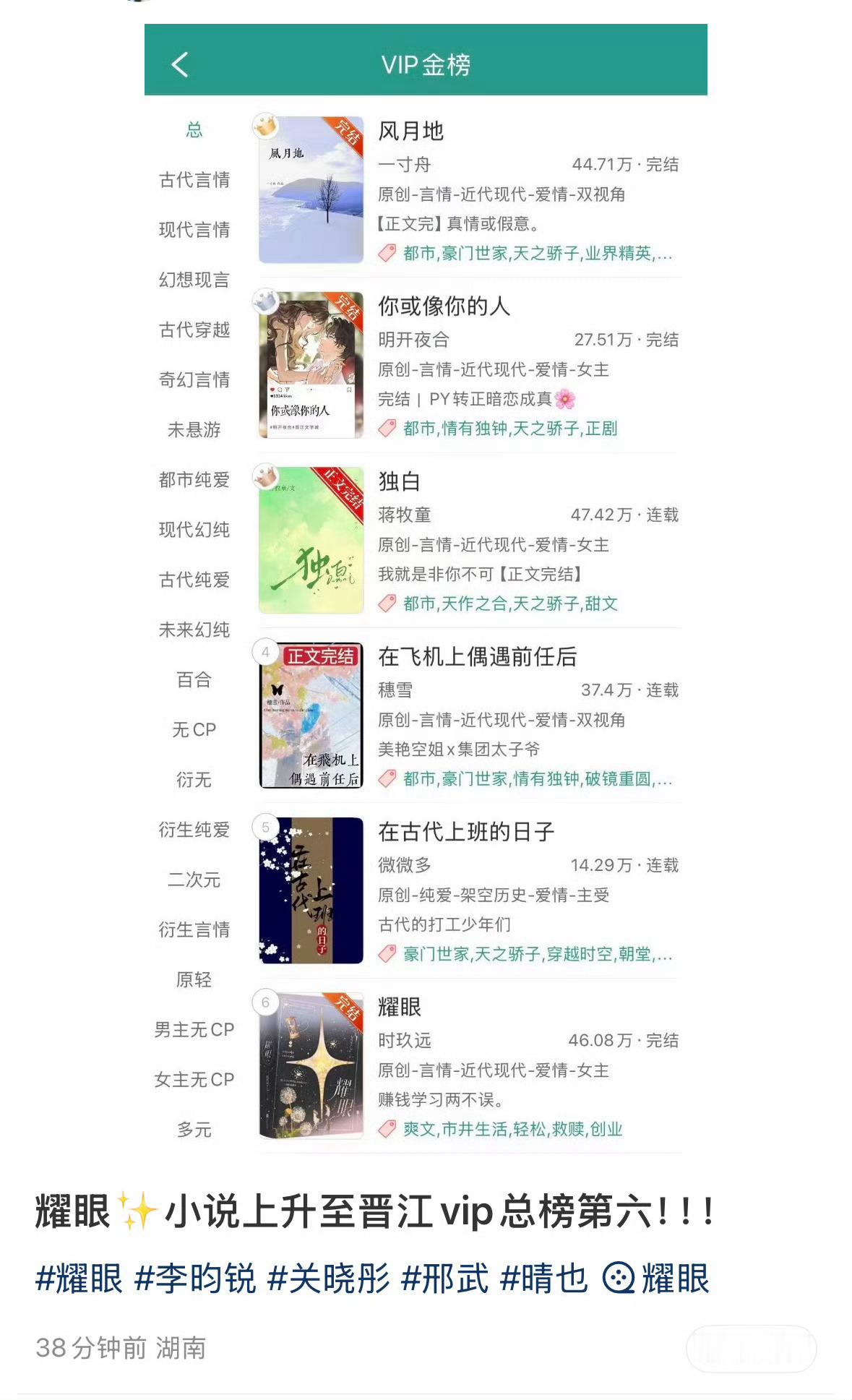李昀锐因为耀眼吸粉因为看耀眼爱上了李昀锐《耀眼》热播热度暴涨，连带原著小说冲上晋