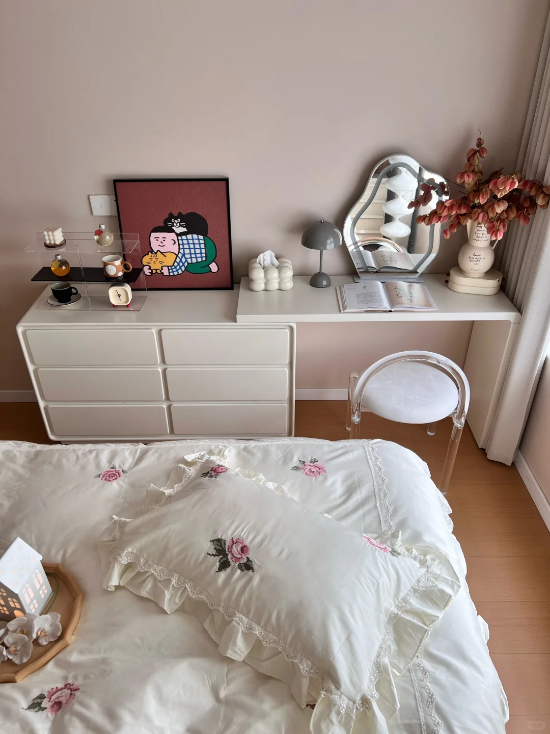 秋天里的氛围感卧室🛏️好喜欢🟤