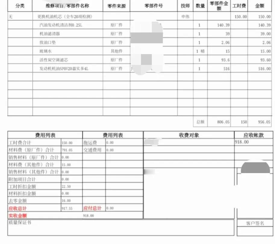 你们的本田思域保养一次多少钱？为啥感觉这么贵？4s店保养就这个价了，觉得贵就外面