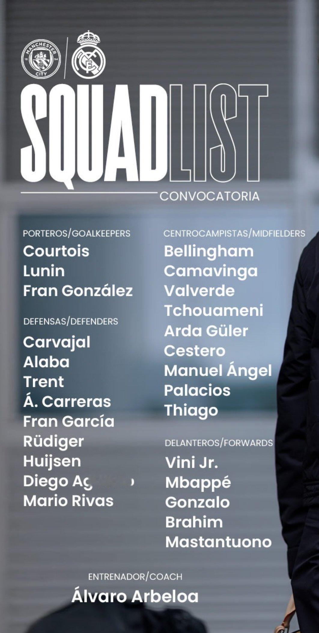 Jude会随队去曼彻斯特🙌曼城vs皇马