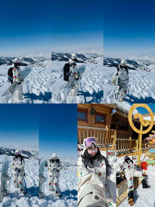 滑雪女孩 今年的雪就先滑到这里