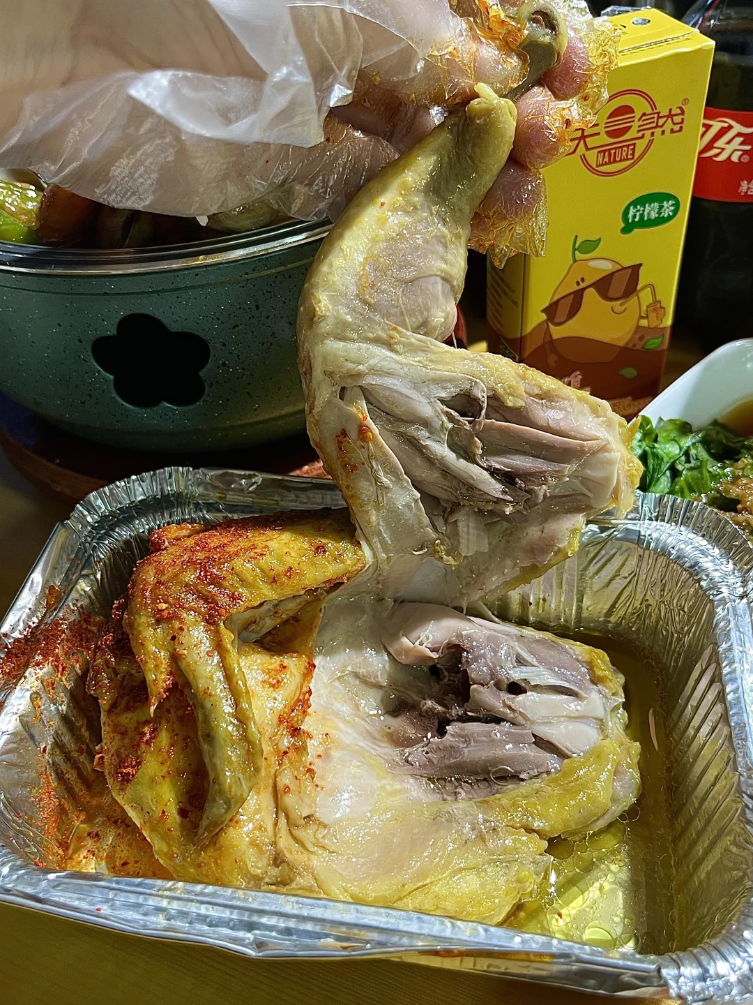 中山：）鲜嫩多汁的窑鸡😋一秒脱骨