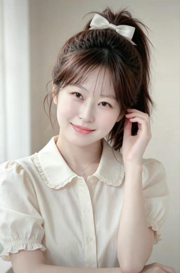 这位女生看起来好温柔哦！