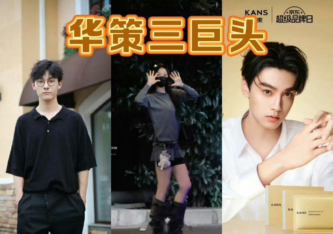 网友评选出来的华策三巨头，分别是张雨剑、虞书欣、田栩宁，好像其中两位都挺有相似之