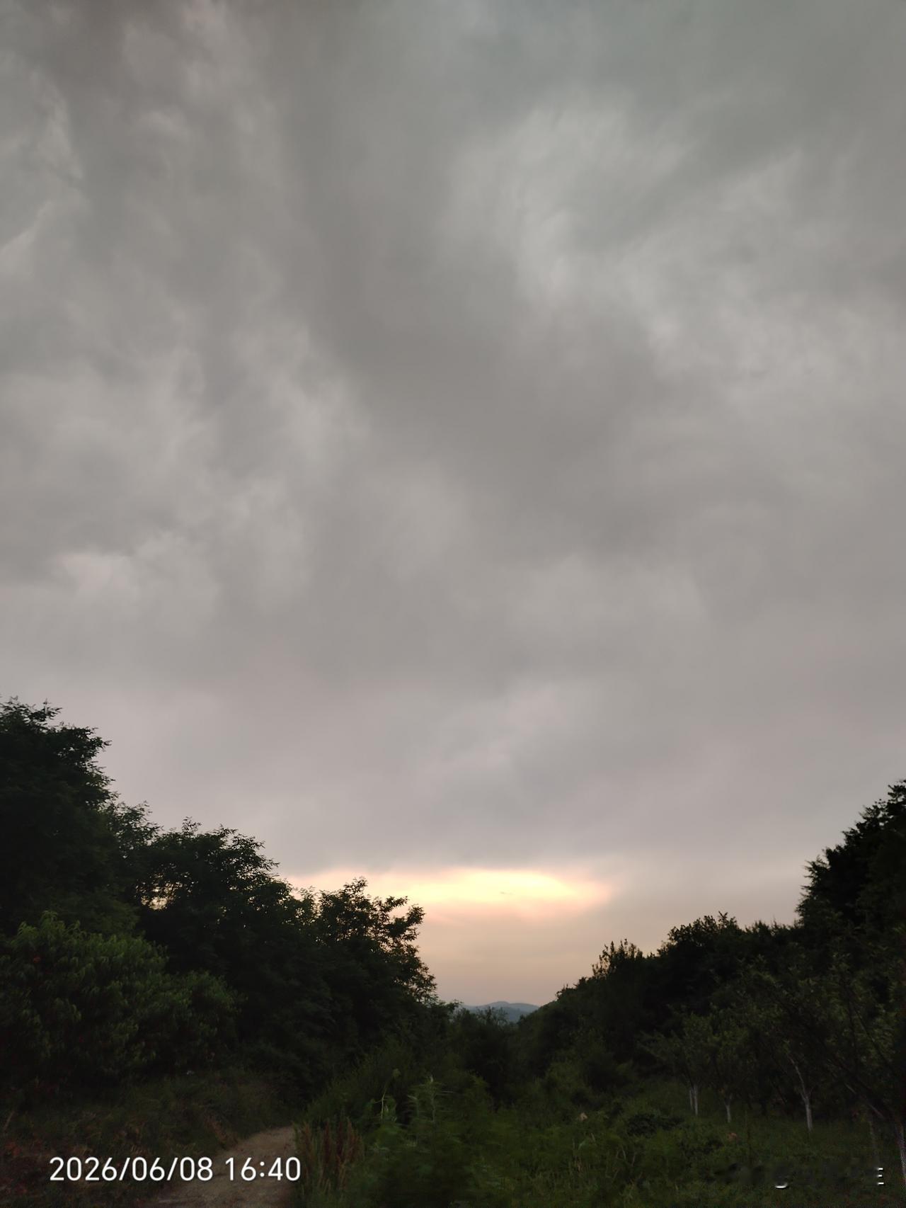 今年农民太难了，总下雨，雇人都雇不到，快要耽误产量了。

下雨赶紧往家跑，雷声就