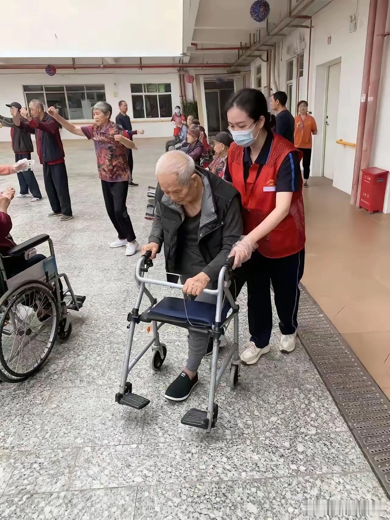 72岁退休教师陈桂兰在养老院遭护工殴打后，300多名学生连夜从各地赶回，集体为老