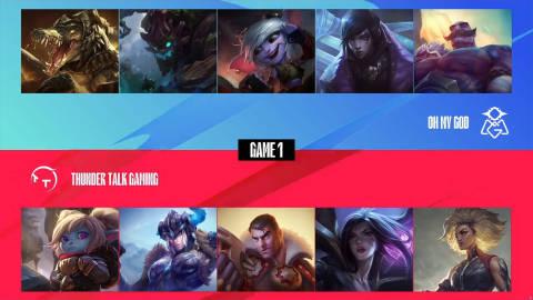  【OMG vs TT】第一局

MVP：TT. 1xn（卡莎）
到底是TT打完