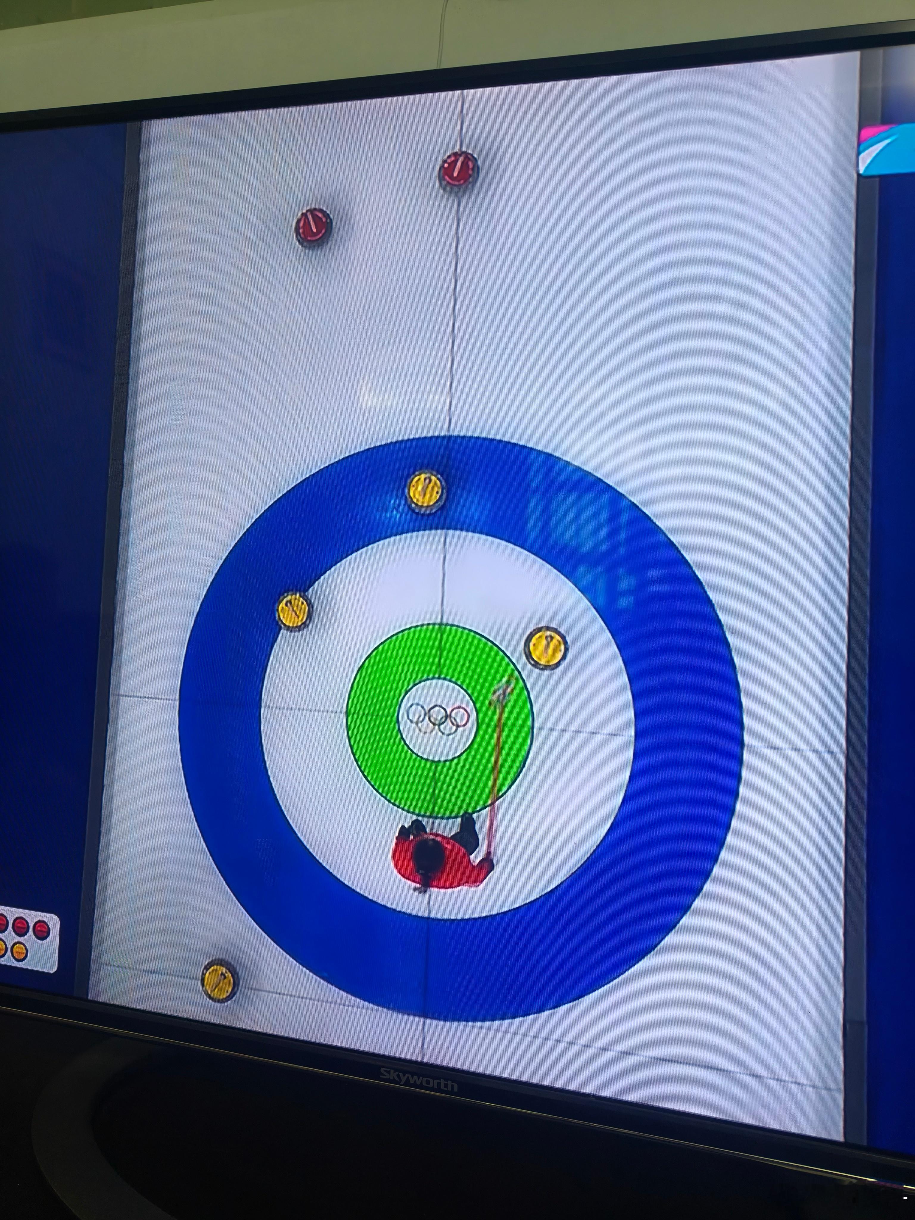 加拿大也形成了三角镇😂看看中国队怎么处理~冬奥会中国冰壶女队vs加拿大