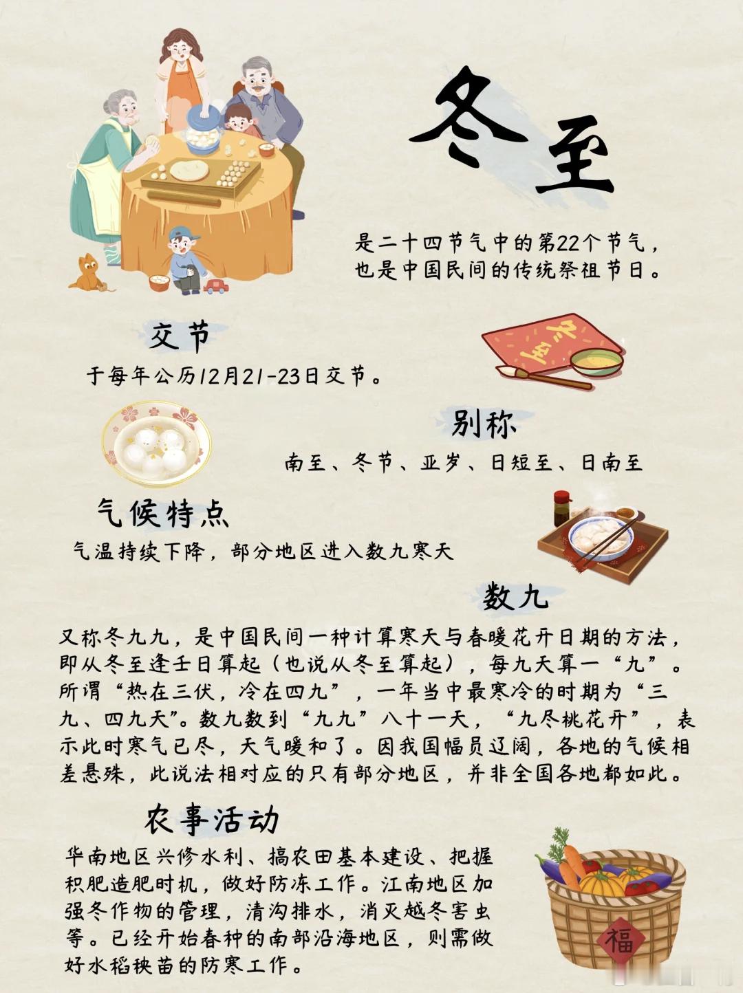 【二十四节气科普—— 冬至 】冬至、是二十四节气中的第22个节气、正所谓“冬至大