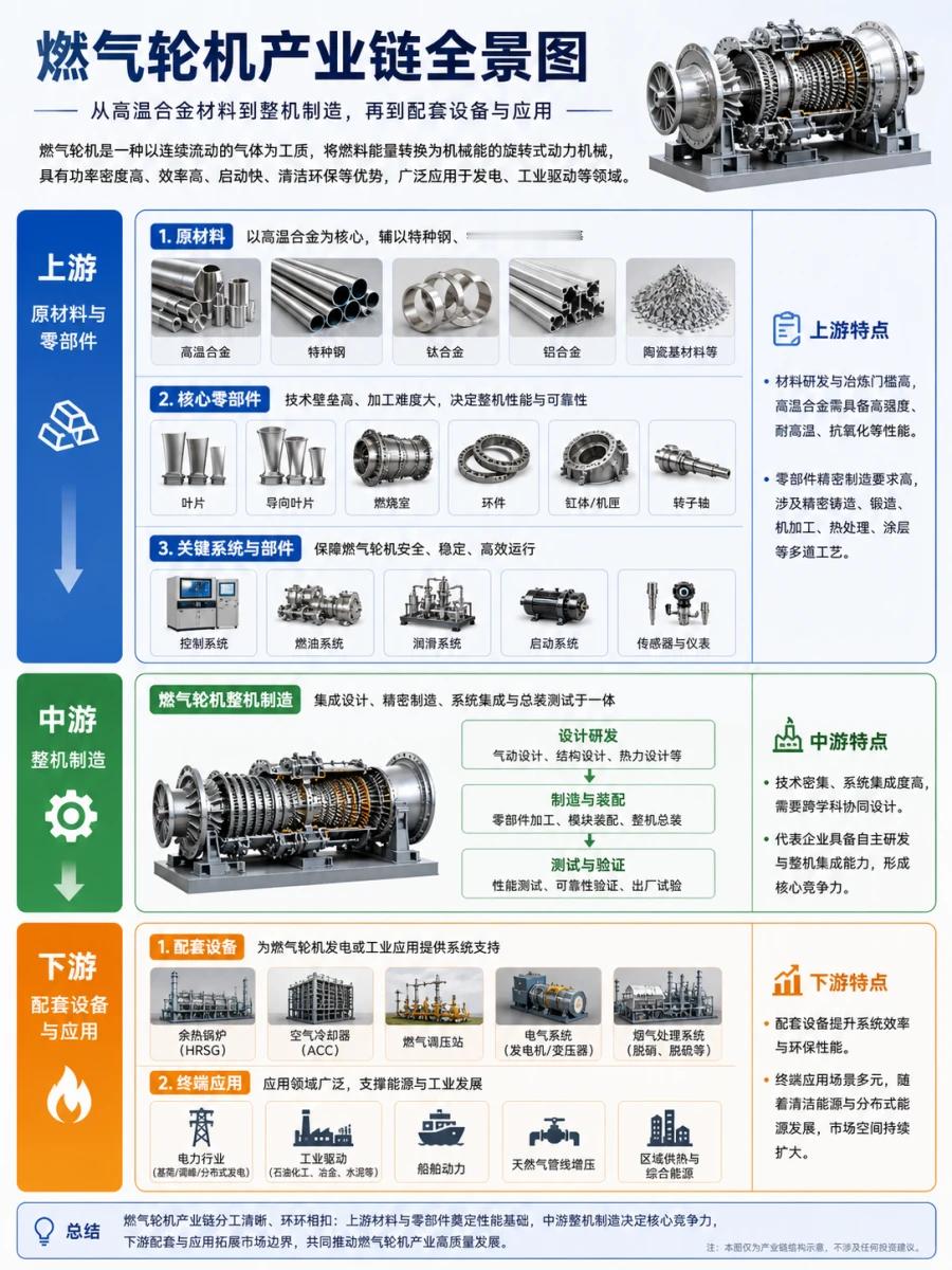 【燃气轮机全景图（全产业链研究）】 