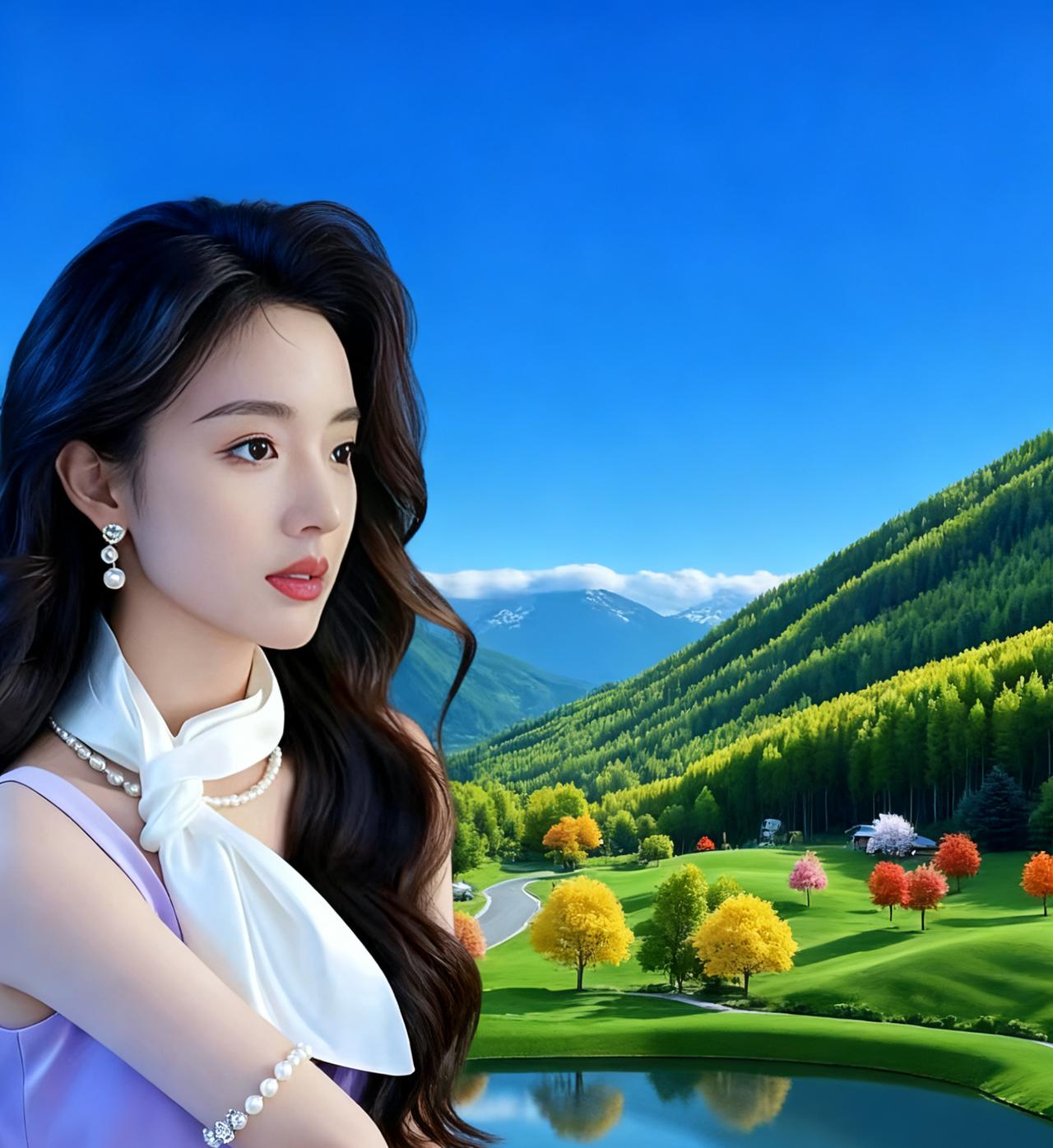 大自然是最厉害的造梦师，能把人带进如诗如画的世界。之前去凯邦查德度假村，路上的风