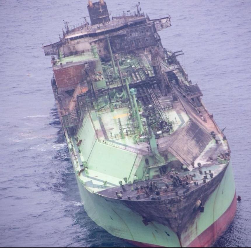 这艘被毁的天然气运输船，让地中海沿岸国家心焦

一艘受损的俄罗斯天然气运输船已在