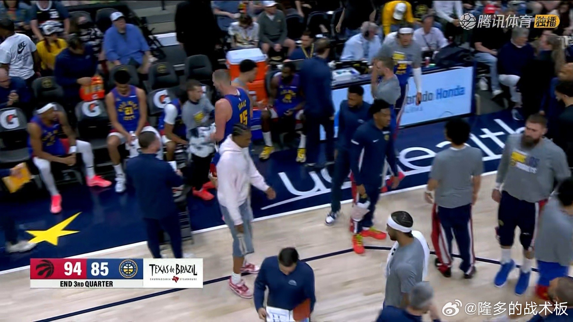 掘金落后猛龙！三节结束85-94 