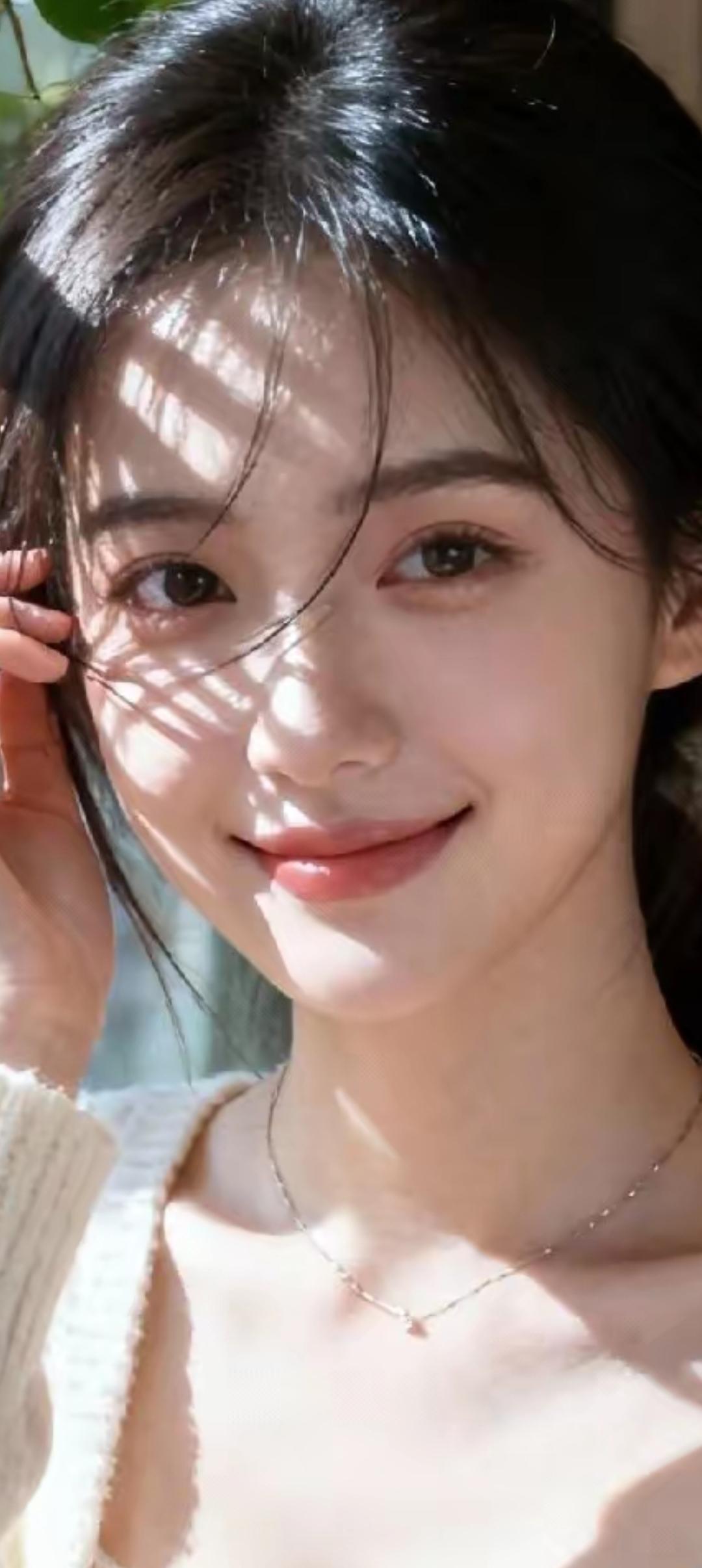 阳光洒落，微笑如花🌸✨