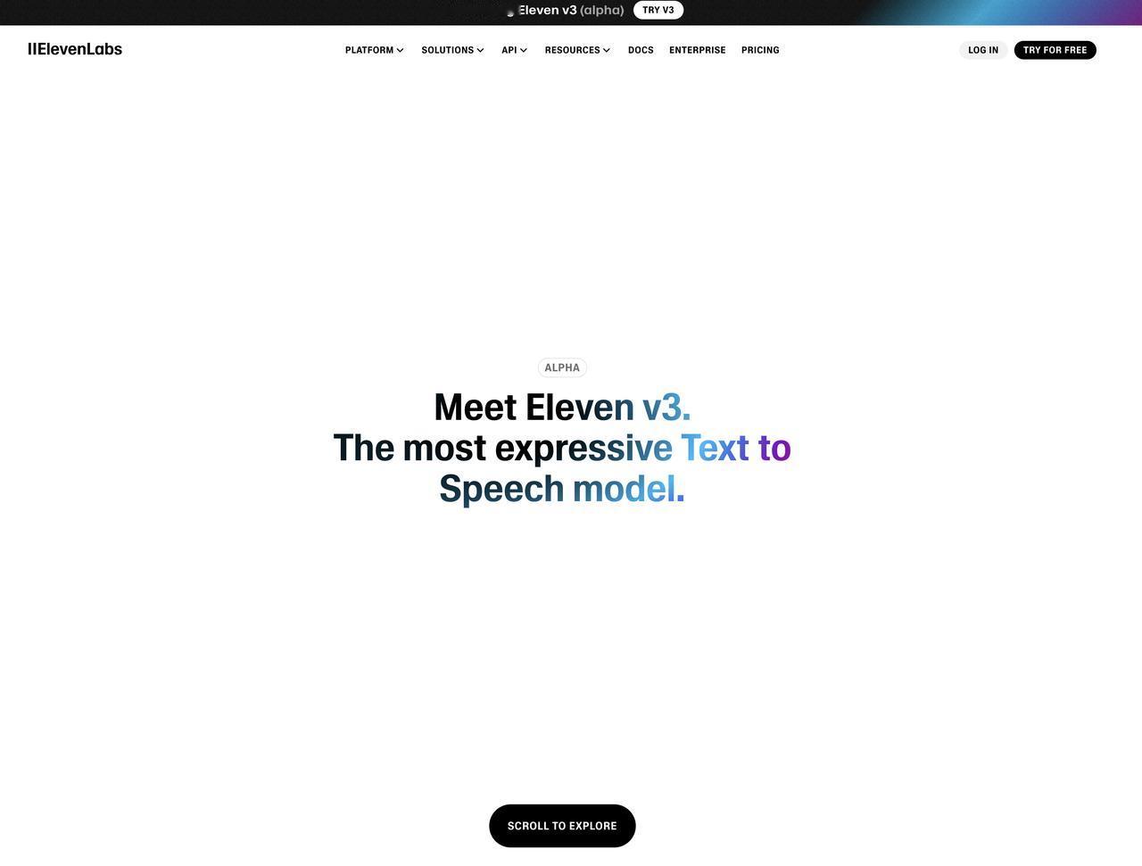 凌晨，ElevenLabs重磅推出Eleven v3，号称“有史以来表现力最丰富